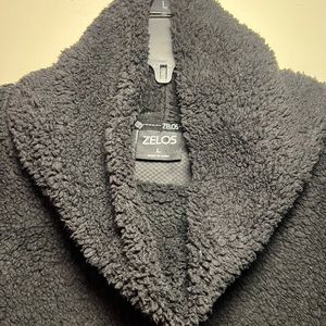 Black High Neck Sherpa